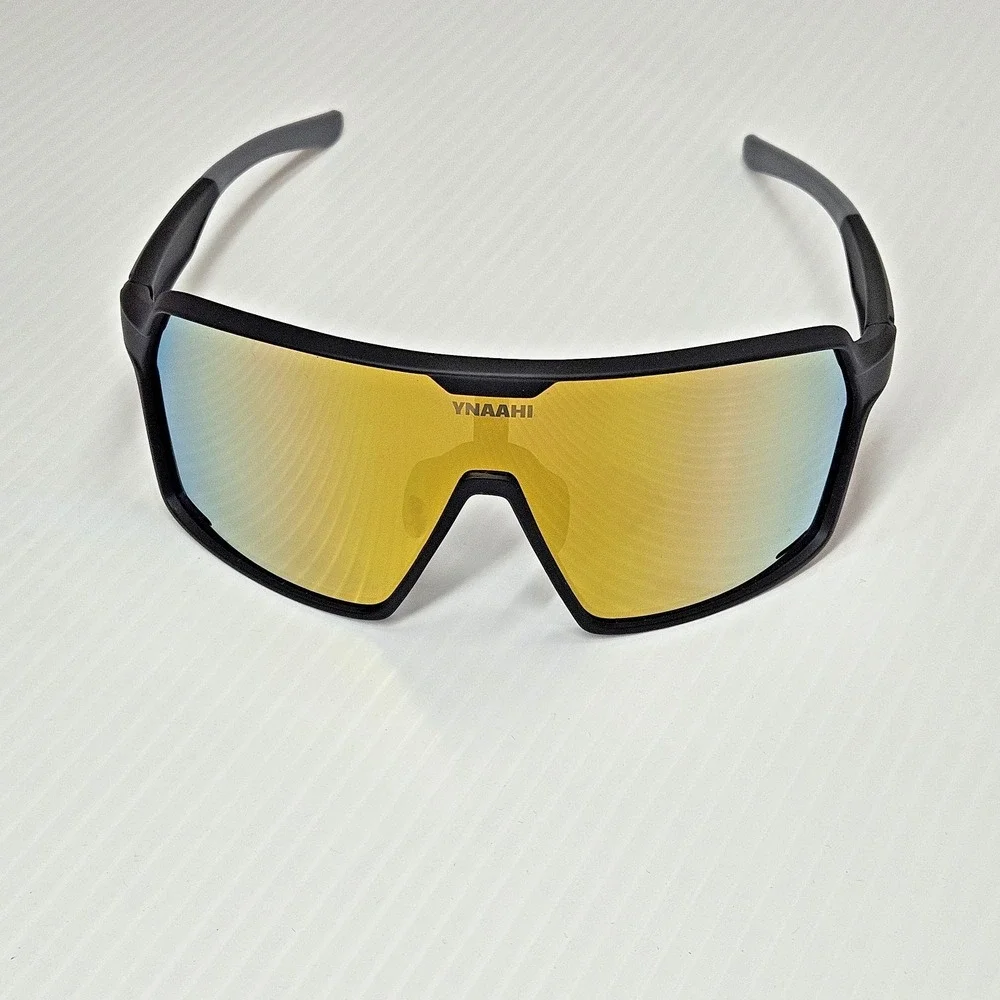 YNAAHI Shield Sport Sunglasses UV400 TR90 Lightweight Cycling Glasses